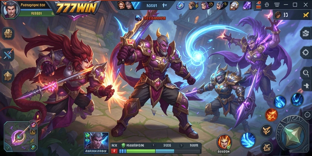 Tampilan gameplay epik dari 777WIN yang penuh aksi.