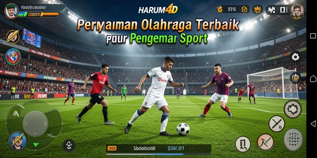 Screenshot gameplay HARUM4D yang menampilkan aksi seru olahraga.