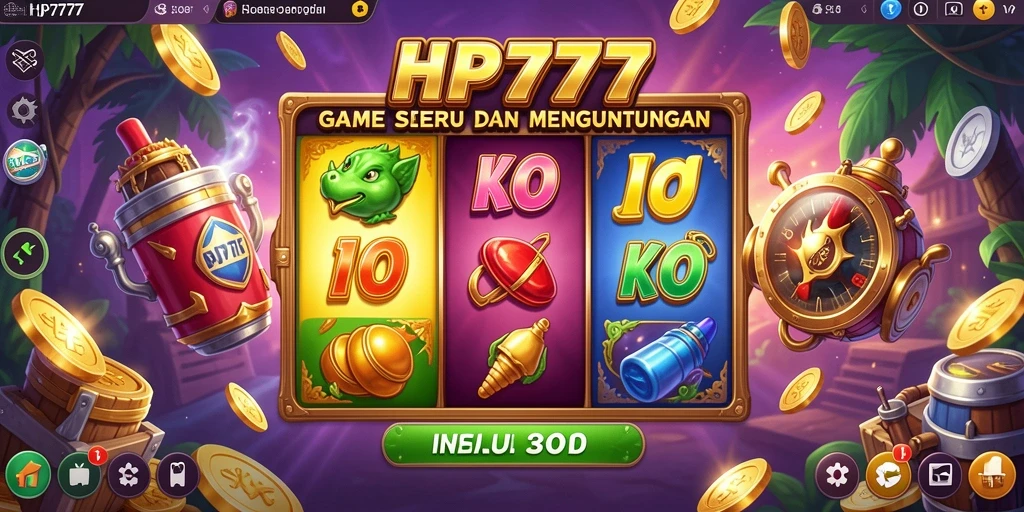 Gameplay HP777 yang menampilkan keseruan mesin Slot.