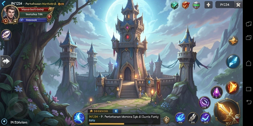 Gameplay seru dari IN1234 Tower Defense yang menegangkan.