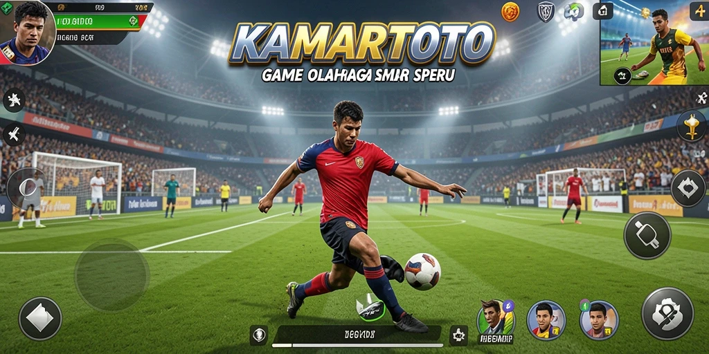 Gameplay seru dalam KAMARTOTO yang penuh aksi olahraga.