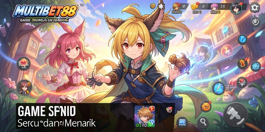 Tampilan gameplay seru dari MULTIBET88 yang menampilkan aksi Anime menarik.