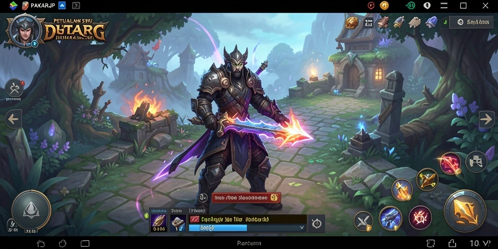 Tampilan gameplay seru dalam PAKARJP dengan pertarungan yang intens.