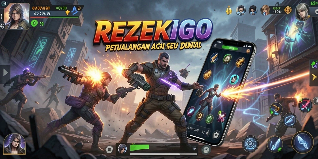 Tangkapan layar menunjukkan karakter dalam aksi berani menghadapi musuh.