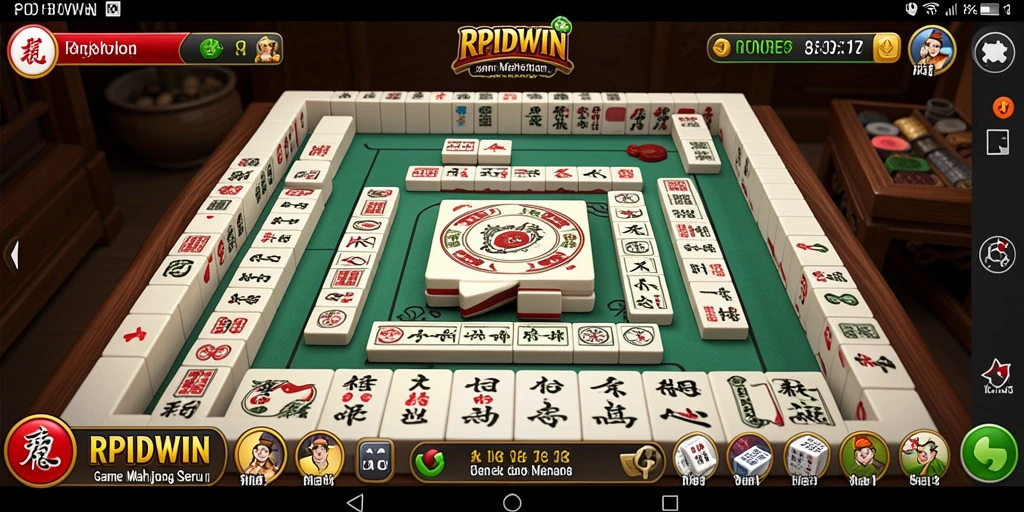 Tampilan gameplay RPIDWIN yang memikat di papan Mahjong.