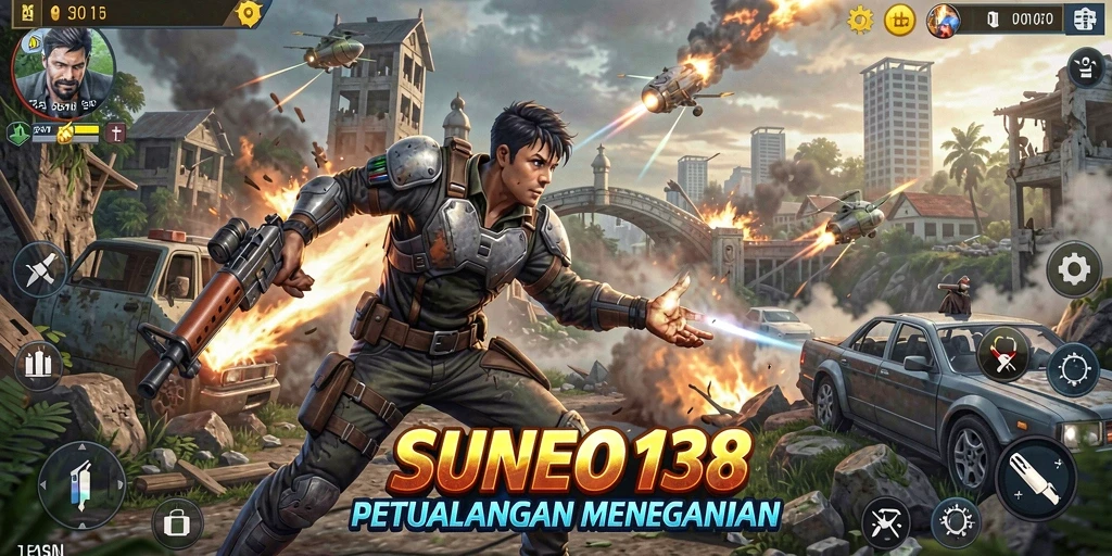 Tampilan aksi seru dalam SUNEO138 dengan gameplay yang menarik.