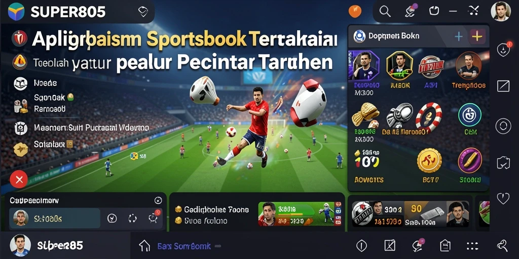 Tampilan gameplay SUPER805 dengan berbagai pilihan taruhan olahraga.