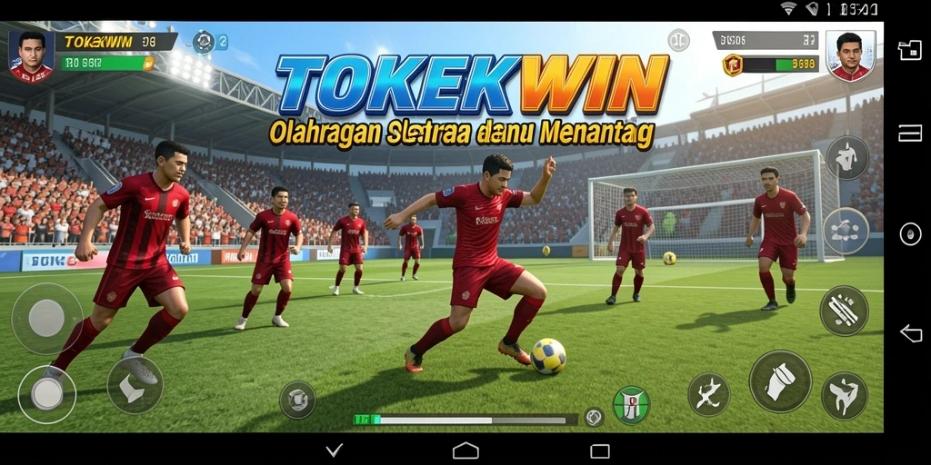 Tampilan gameplay seru dan kompetitif dalam TOKEKWIN.
