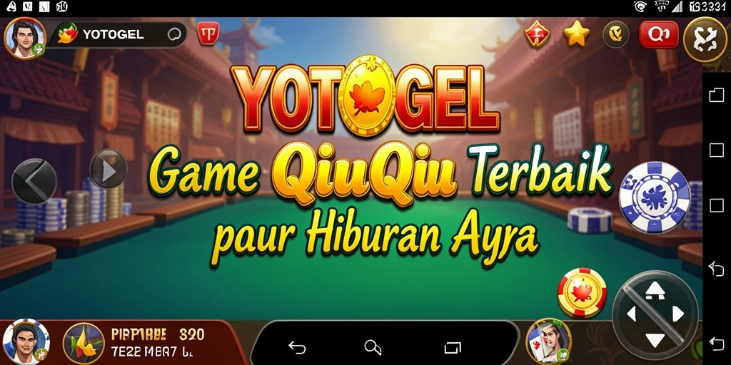 Tampilan gameplay seru dari YOTOGEL saat bermain QiuQiu.